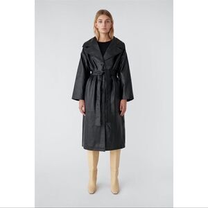 Deadwood Olga Leather Trench Coat